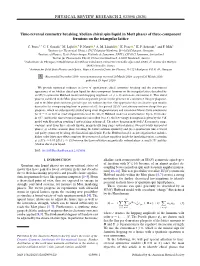 Time-Reversal Symmetry Breaking Abelian Chiral Spin Liquid in Mott Phases of Three-Component Fermions on the Triangular Lattice