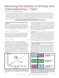 Removing the Mystery of Entropy and Thermodynamics – Part II Harvey S