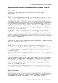 Spinosad Controls a Range of Lepidopteran Pests in Crucifers in Australia