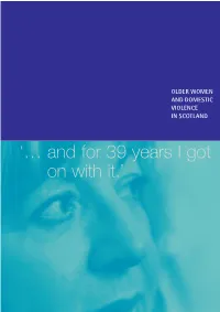 '… and for 39 Years I Got on with It.'