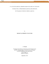 Cultivating Digital Mindfulness in an Era of Constant Connection: a Phenomenological Exploration of College Students' Digital