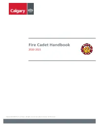 Fire Cadet Handbook 2020-2021