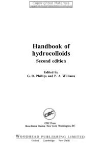 Handbook of Hydrocolloids Second Edition