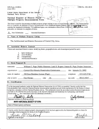 National Register of Historic Places Multiple Property Documentation Form