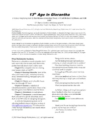 13Th Age in Glorantha Is Published by Moon Design Publications, LLC Under the Open Game License Version 1.0A Copyright 2000 Wizards of the Coast, Inc