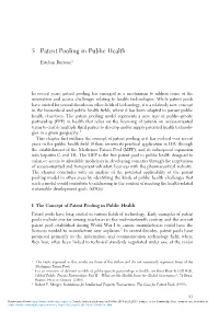 5 Patent Pooling in Public Health