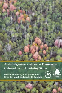 Aerial Signatures of Forest Damage in Colorado and Adjoining States