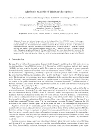 Algebraic Analysis of Trivium-Like Ciphers