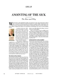Anointing of the Sick