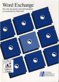 Word Exchange the Only Document Conversion Program Recommended by Microsoft