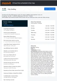 44 Bus Time Schedule & Line Route