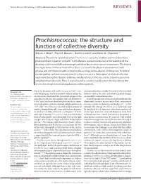 Biller, Et Al., 2014. “Prochlorococcus: the Structure and Function Of