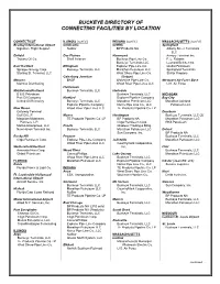 Buckeye Directory of Connecting Facilities by Location