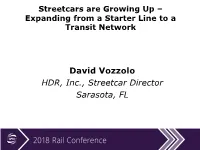 Expanding from a Starter Line to a Transit Network: David Vozzolo