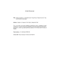 Polyion Detection Via All‐Solid‐Contact Paper‐Based Polyion