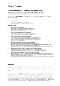 Table of Contents