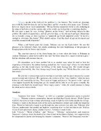 Tennyson's Poems Summary and Analysis of "Tithonus" Analysis