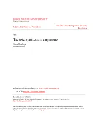 The Total Synthesis of Carpanone