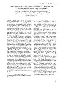 View Has Suggested Tween Australian Native Grasses and the Introduced a Range of Possibilities for Exploring Plant-Fungus Weed Nassella Trichotoma