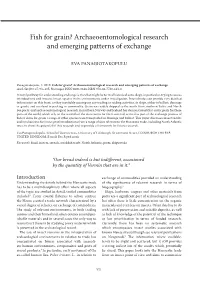 Archaeoentomological Research and Emerging Patterns of Exchange