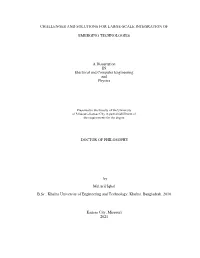 Challenges and Solutions for Large-Scale Integration of Emerging