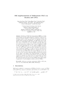 SSE Implementation of Multivariate Pkcs on Modern X86 Cpus