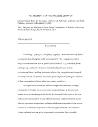 An Abstract of the Dissertation Of