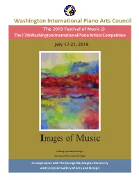 Edited Program for 2019 WIPAC Piano Competition