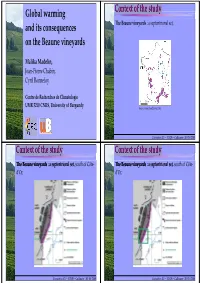 Global Warming and Its Consequences on the Beaune Vineyards