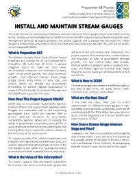 Install and Maintain Stream Gauges