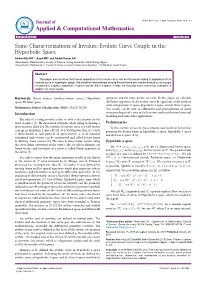 Some Characterizations of Involute-Evolute Curve Couple In