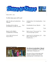 In This Issue You Will Read