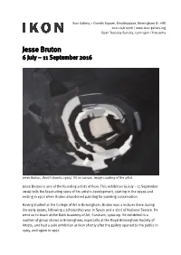 Jesse Bruton 6 July – 11 September 2016