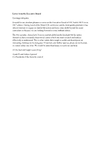 Letter from the Executive Board Greetings Delegates, It Would Be Our Absolute Pleasure to Serve on the Executive Board of FIA Na