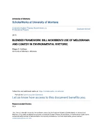 Blended Framework: Bill Mckibben's Use of Melodrama and Comedy in Environmental Rhetoric