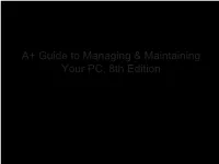 Chapter 4 All About Motherboards Part 1