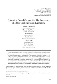 Embracing Causal Complexity: the Emergence of a Neo-Configurational Perspective