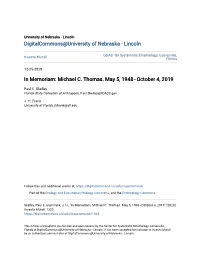 In Memoriam: Michael C