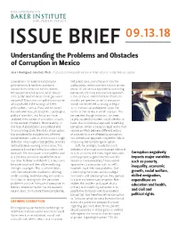 Understanding the Problems and Obstacles of Corruption in Mexico