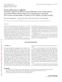 From Subduction to Collision S129