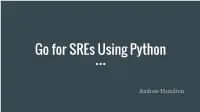 Go for Sres Using Python