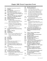 MPEP Chapter 1800