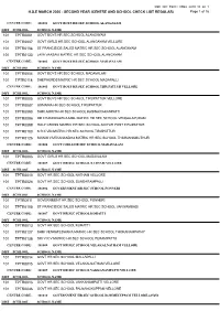 SECOND YEAR (CENTRE and SCHOOL CHECK LIST REGULAR) Page 1 of 16