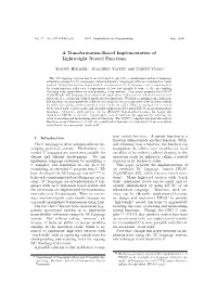 A Transformation-Based Implementation of Lightweight Nested Functions