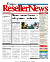 Government Bows to Lobby Over Contracts