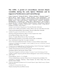 The 1430S: a Period of Extraordinary Internal Climate Variability During the Early Spörer Minimum and Its Impacts in Northweste