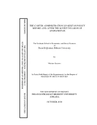 The Carter Administration's Pakistan Policy Before And