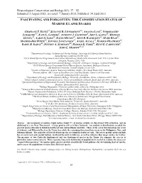 The Conservation Status of Marine Elapid Snakes