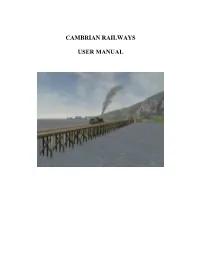 Cambrian Railways User Manual