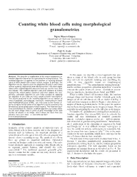 Counting White Blood Cells Using Morphological Granulometries